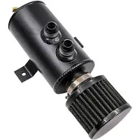 OEM Universelle Öltank 750ml Schwarz mit Ablassventil und Entlüftungsfilter