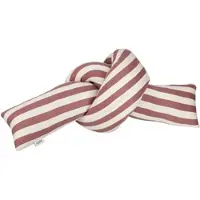 Schöner Wohnen Dekokissen "Jolly", rosa (marone, gestreift), B:15cm L:150cm, Baumwolle, SCHÖNER WOHNEN-KOLLEKTION, Dekokissen_Sitzkissen_Kissenhüllen, Dekokissen, geknotetes Kissen aus zweifarbigem Feinstrick