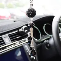 OEM Automobilische Zierde - Bling Kristall Auto Rückspiegelhalter Sonnenschutz | Strass Charme für Auto | Dekoration Accessoires