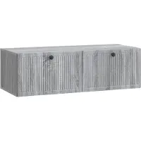 Syfax Wandmontierter TV-Schrank Graues Sonoma 98 x 41 x 30 cm