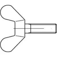Reyher DIN 316 - Messing - M 8x20 - Flügelschrauben deutsche Form