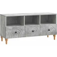 Syfax TV-Schränk 102 x 34,5 x 50 cm Betongrau Holzwerkstoff