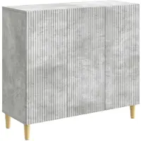 Syfax Sideboard Betongrau 89 x 34,5 x 80 cm Holzwerkstoff