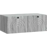 Syfax Wandmontierter TV-Schrank Graues Sonoma 78,5 x 41 x 30 cm