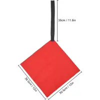 Gistuch 2pcs Kayak Tow Flags Red Safety Hooked Flag for Boat Canoe Trailer Warning