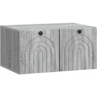 Syfax Wandmontierter TV-Schrank Graues Sonoma 59,5 x 41 x 30 cm