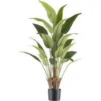 Creativ Green Kunstpflanze "Strelitzia reginae", grün, H:120cm, Kunststoff, Kunstpflanzen, Kunstpflanze, mit tollem Blattwerk