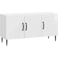 Syfax TV-Schränk Hochglanz Weiß 99 x 34,5 x 50 cm Holzwerkstoff