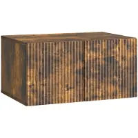 vidaXL Wandmontierter TV-Schrank 59,5 x 41 x 30 cm Räuchereiche