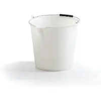 Veca Polyethylen-Eimer mit Ausgusstülle Weiß 17 l - 34 x 33 cm