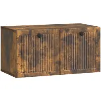 Syfax Wandmontierter TV-Schrank Geräucherte Eiche 59,5 x 31 x 30 cm