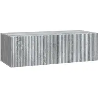 Syfax Wandmontierter TV-Schrank 98 x 41 x 30 cm Sonoma-Grau