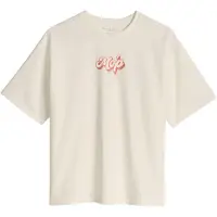 Marc O'Polo T-Shirt JUNIOR, Mädchen, Gr. 176, weiß cotton, Jersey, Obermaterial: 100% Baumwolle, relaxed fit normal, Rundhals, Shirts T-Shirt, kontrastfarbener Rückenprint, relaxed fit, Rundhals