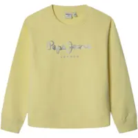 Pepe Jeans für Mädchen. PG581338 Hana Sweatshirt gelb (8Años= 128cm), Lässig, Baumwolle, Kinderbekleidung