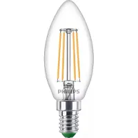 Philips LED-Lampe E14 B35 2,3W 485lm 2700K Filament 3er-Pack