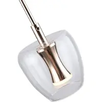 Zuma Line ZUMALINE LED-Pendelleuchte 350 lm 3000K Schwarzgold NELSON MD2291-1A-3BGN