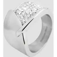 Akzent Fingerring "Yada, langlebig" Gr. 54, silber (silberfarbig), Fingerringe, Damen, 54, Edelstahl, Fingerring
