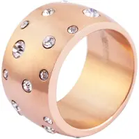 Akzent Fingerring "Palina rosé, Ionenplattierung" Gr. 58, rosa (roségoldfarbig), Fingerringe, Damen, 58, Edelstahl, Fingerring