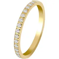 Akzent Fingerring "Sim, langlebig" Gr. 56, gold (goldfarbig), Fingerringe, Damen, 56, Edelstahl, Fingerring
