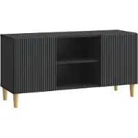 Syfax TV-Schränk Schwarz 102 x 34,5 x 50 cm Holzwerkstoff