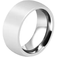 Akzent Partnerring "Strong Belief, langlebig" Gr. 70, silber (silberfarbig), Fingerringe, Herren, 70, Edelstahl, Partnerring
