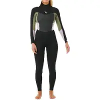 Rip Curl Omega 3/2 Mm Gb Steamer Neopren-anzug Mit Langen Ärmeln Und Reißverschluss Am Rücken Für Damen