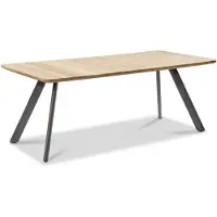 Set One By Musterring SCHWEDEN Esstisch mit fester Platte; Teak massiv natur mit Facette