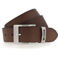 Mustang Ledergürtel "Spencer", Herren, Gr. 130, braun (bailys), Rindsleder, unifarben, Gürtel Ledergürtel, mit Überlänge, 4 cm breit, aus Rindsleder, unifarben