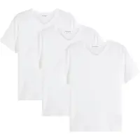 Bonprix T-Shirt "T-Shirt mit V-Ausschnitt (3er Pack)" Packung, 3 Stk. Regular Fit, V-Ausschnitt, aus Baumwolle
