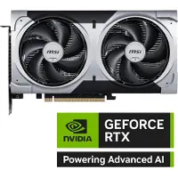 MSI VENTUS GeForce RTX 5060 TI 16G 2X OC PLUS, GeForce RTX 5060 Ti, 16 GB, GDDR7, 128 Bit, 7680 x 4320 Pixel, PCI Express x16 5.0