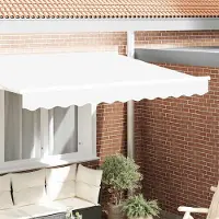 Syfax Ersatzvolant für Markise für 2,5 m Weiß Polyester