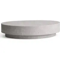 Casa Padrino Luxus Beton Couchtisch Grau 142 cm - Wohnzimmer & Garten Möbel
