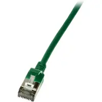 2Direct Slim U/FTP, 0,3 m, Cat6a, U/FTP (STP), RJ-45, RJ-45, Grün