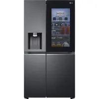 LG GSXV90MCDE, Freistehend, Amerikanische Tür, Schwarz, Berührung, Kabellos, LED, Innen