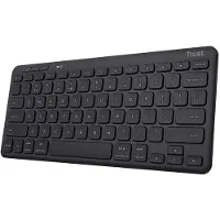 Trust Lyra, Mini, Kabellos, RF Wireless + Bluetooth, Scherenschalter, QWERTY, Schwarz