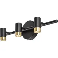 Rabalux 75042 Badezimmerleuchten Kadir LED 9 Metall Kunststoff schwarz/ golden