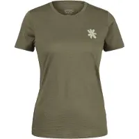 Stoic - Women's Merino155 LaholmSt. T-Shirt Daisy Flower - Merinoshirt Gr S oliv