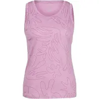Stoic - Women's Merino155 LaholmSt. Print Tank Flowers - Merinoshirt Gr XL rosa/lila