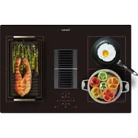 CATA AS 750, Schwarz, Integriert, 77 cm, Zonen-Induktionskochfeld, 4 Zone(n), 4 Zone(n)