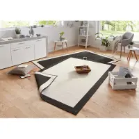 Hanse Home Teppich "Panama Wendeteppich" Gr. 6, schwarz, B:200cm H:5mm L:290cm, Kunstfaser, Teppiche, Teppich, In-& Outdoor, Wetterfest, Balkon, Läufer, Wohnzimmer, Wasserfest