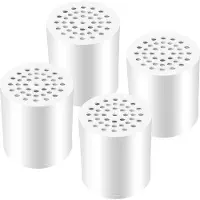 Markenlos Duschfilter 20-Stufen Filterkartusche - Universell, 4er-Pack