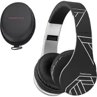 PowerLocus P1 Bluetooth Kopfhörer, 5.0 Bluetooth,Over Ear Kopfhörer mit mikrofon, Verbesserte Stereo Bass-Sound, Faltbare Kopfhörer für iPhone,Android,PC,iPad,TV