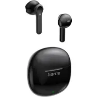 Hama Bluetooth Kopfhörer Headset Bluetooth, True Wireless Kopfhörer kabellos, Bequeme Ohrhörer mit Mikrofon, mit Ladebox für 3X mehr Laufzeit,Touch Control
