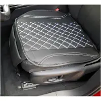 BREMER SITZBEZÜGE 1 Sitzauflage für Nissan Pixo in Schwarz/Weiße Naht (OT408)