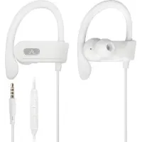 Avantree mit Mikrofon, Kabelgebunden Laufen Kopfhörer Ohrhörer mit Über-Ohr Haken, Running in-Ear Headset mit Ear Clips für Gym Ausarbeiten