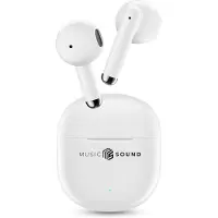 Music Sound Breeze Bluetooth-Ohrhörer mit Ladehülle, Touch-Steuerung, Auto-Pairing, 20h Wiedergabezeit, Kapsel-Design, kabellos & tragbar