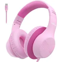 EarFun Kinder Kopfhörer mit USB-C Kabel, 85dB Lautstärkenbegrenzer, Komfortables Tragen, Hi-Fi Klang, Faltbare, 8-stufig Verstellbares Kopfband