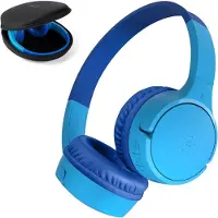 Belkin Kinderkopfhörer mit integriertem Mikrofon und lustigen Aufklebern,30 Std. Wiedergabe – Over-Ear-Kopfhörer für Unterricht, Ferien, iPhone, iPad, Galaxy