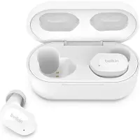 Belkin SOUNDFORM Play True Wireless In-Ear-Kopfhörer, 3 EQ-Voreinstellungen, spritzwasserfest, Schutzart IPX5, 38 Std. Betrieb für iPhone, Galaxy, Pixel usw.
