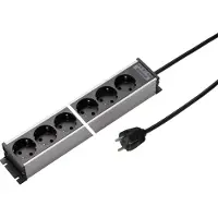 Kaiser Martin 12-fach Steckdosenleiste mit Shutterkabel 1,5m (Europäische Steckdose) - 1102KZL12l-sw15 [10 Stück]